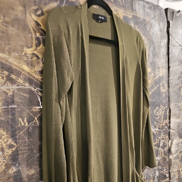 Forever 21 Olive Green Long Cardigan - Picture 3 of 3